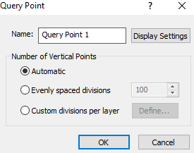 Query Point dialog